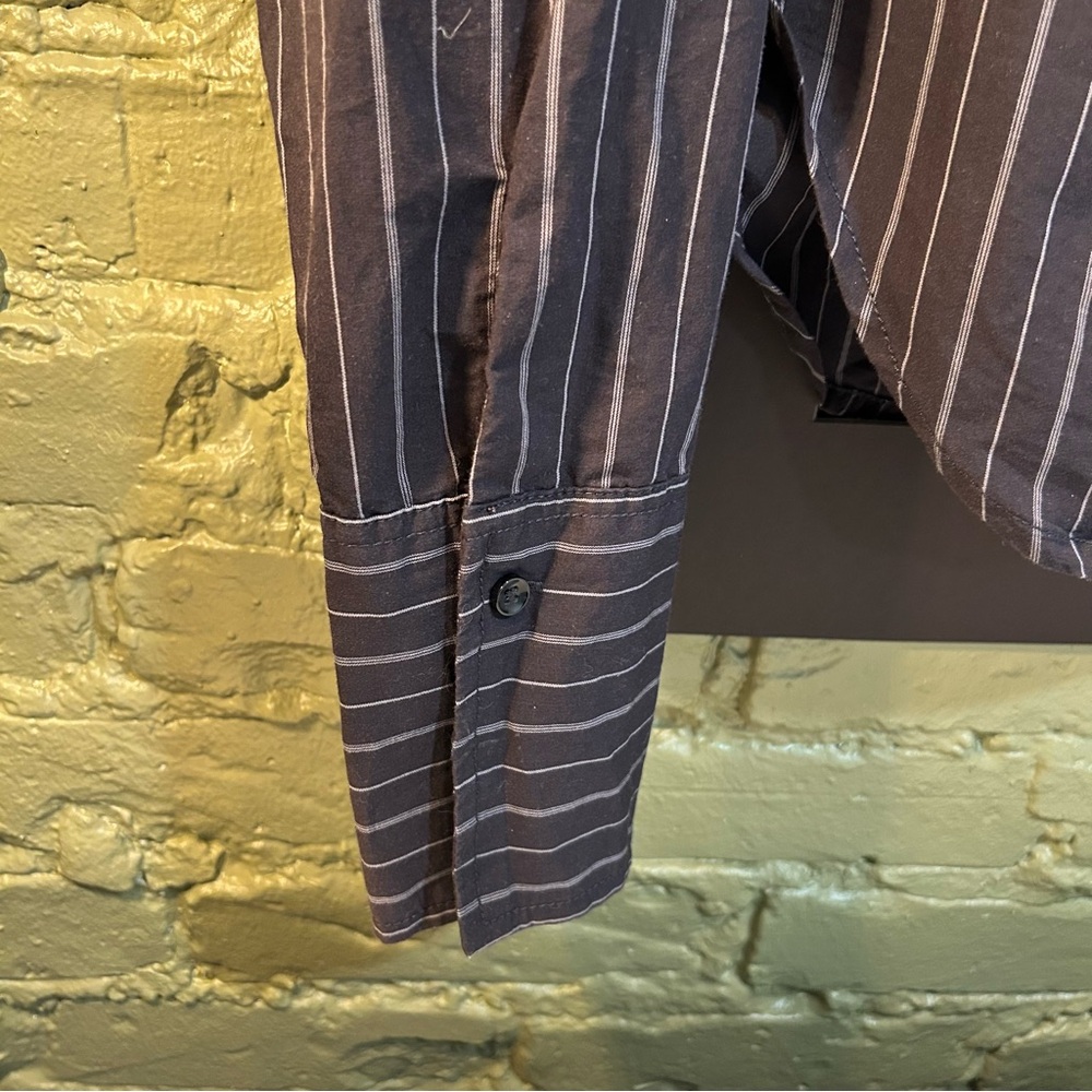 Urban Outfitters black pinstripe button up shirt - Picture 5 of 5
